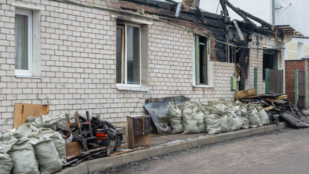 Professional Fire Damage Restoration technician working in Collegeville, PA